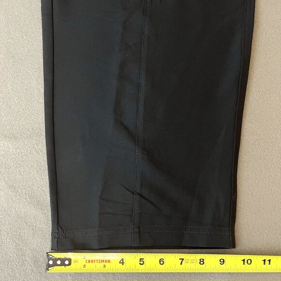 Mondetta Women's Pull-on Stretch High Rise Textured Black Ankle Pant Size XL NWT - Picture 11 of 14